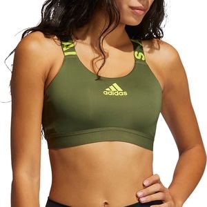 Adidas Don't Rest Branded Sport Bra Pine Green